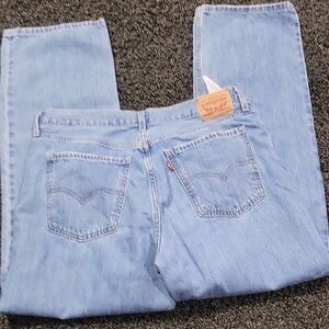 Levi's Light Blue Straight Leg Jeans
